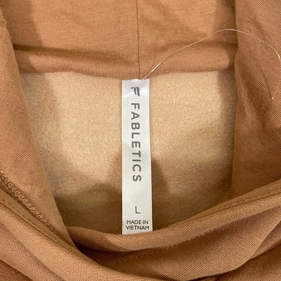 Fabletics NEW Without Tag Womens Eco Go-To Pocket Hoodie in Tan Size L - Picture 8 of 11